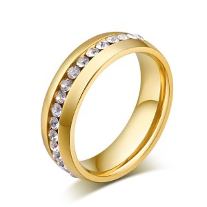 18K Sleek Eternity Band 7733298462780 Ring – verziert, Gold