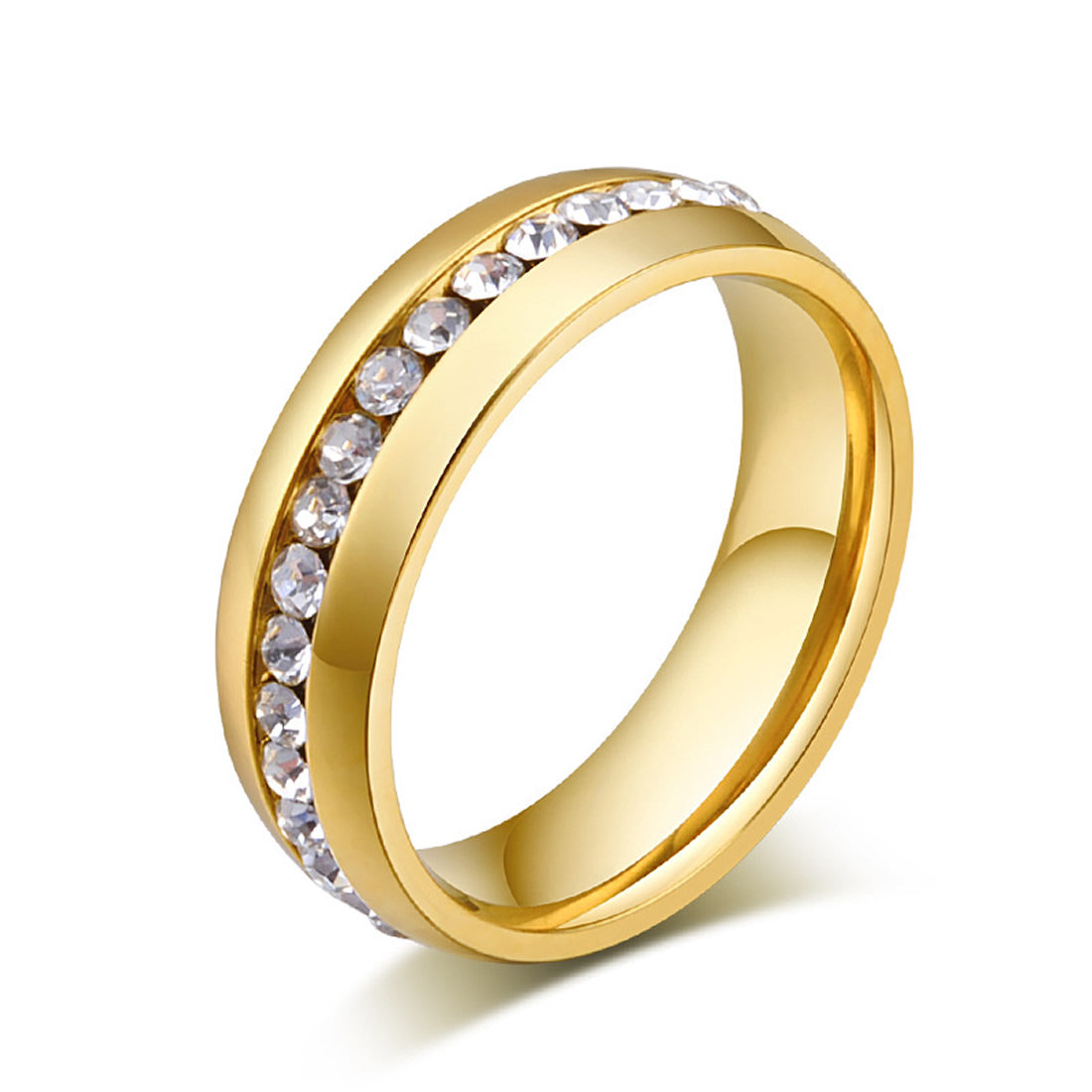 18K Sleek Eternity Band 7733298462780 Ring – verziert, Gold