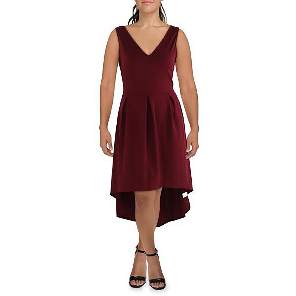 Ärmelloses Maxikleid mit Vokuhila-Saum