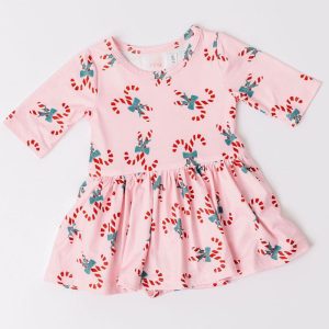 Candy Cane Cutie Body mit schwingendem Rockteil