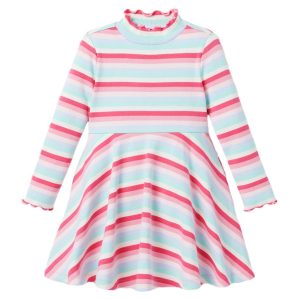 Janie and Jack geripptes Kinderkleid mit Streifenmuster