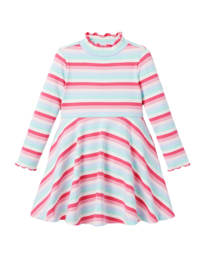 Janie and Jack geripptes Kinderkleid mit Streifenmuster