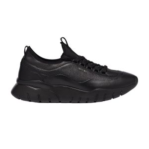Bally Bikki 6234206 US 6 Sneaker – glattes Lammleder, Herren, Schwarz