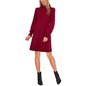 Midi-Strickkleid mit Rüschen