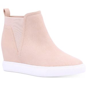 Kimber Stiefel – Kunstleder, Keilabsatz, zum Hineinschlüpfen