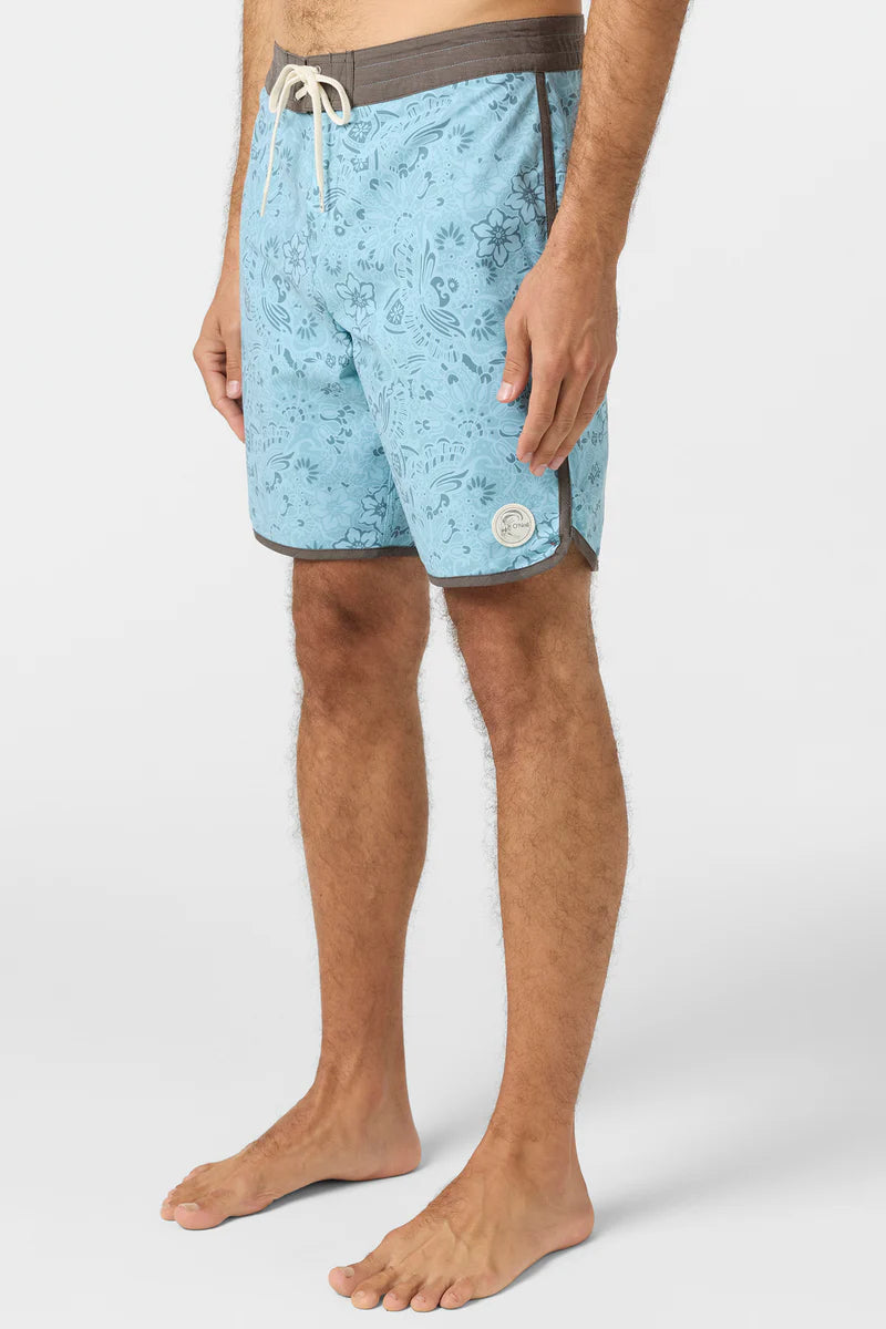 O’Neill O’Riginals Print Scallop bedruckte Herren-Boardshorts – 19 Zoll