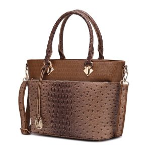 Grace Signature Shopper-Handtasche mit Kroko-Prägung