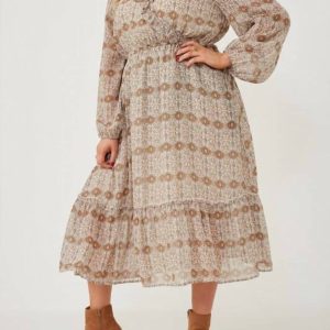 Surreal Years Maxikleid – Mehrfarbig