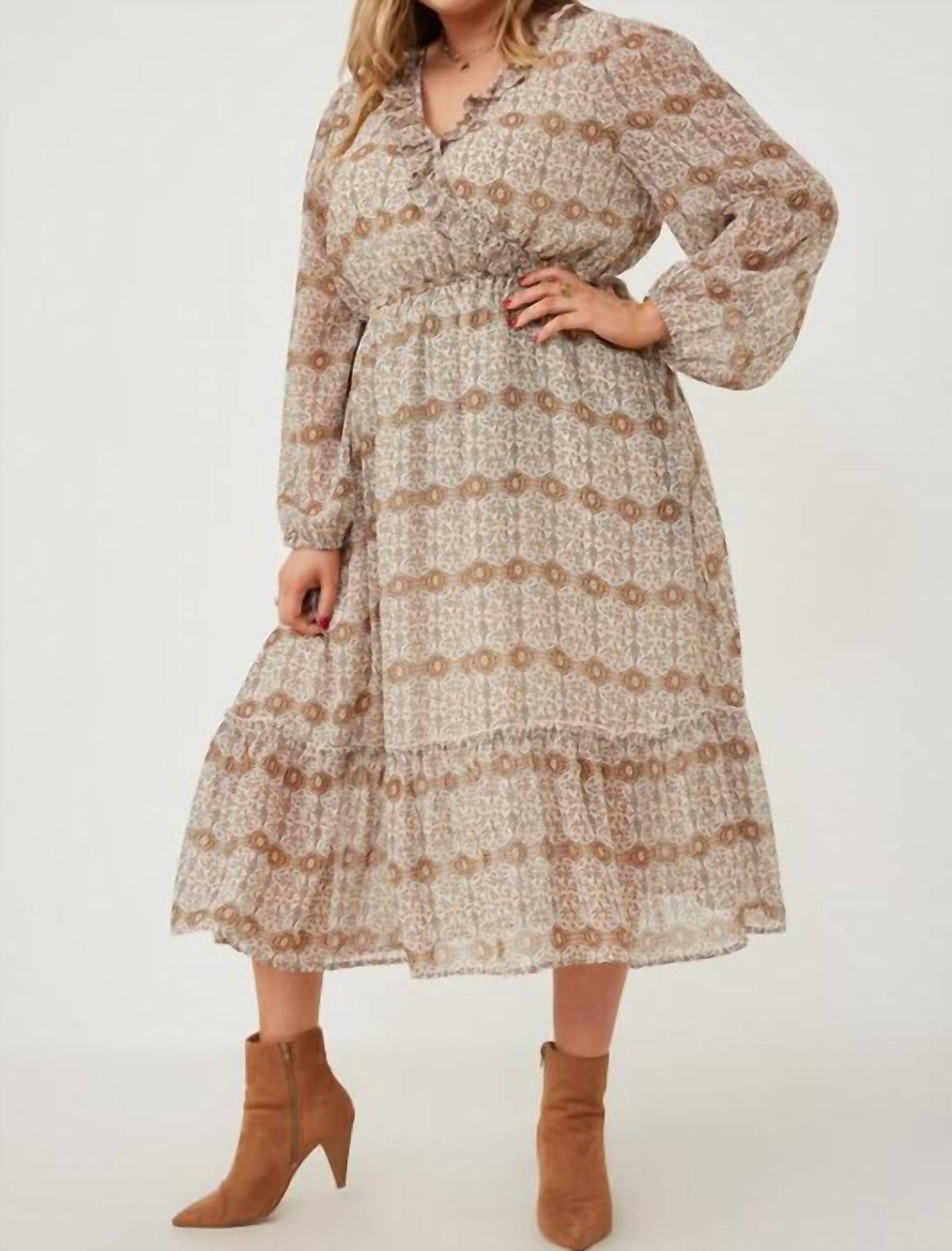 Surreal Years Maxikleid – Mehrfarbig