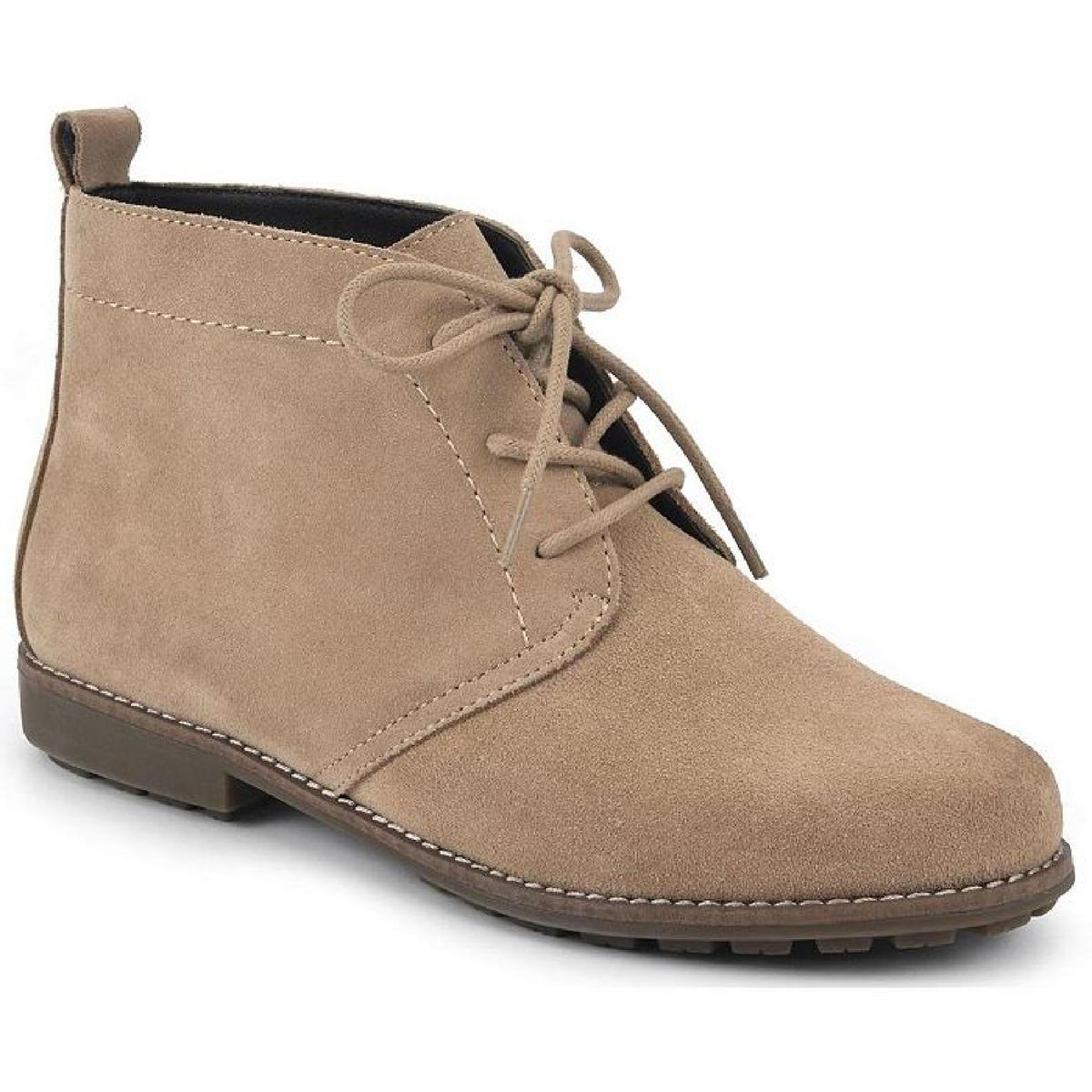 Auburn Veloursleder-Stiefeletten