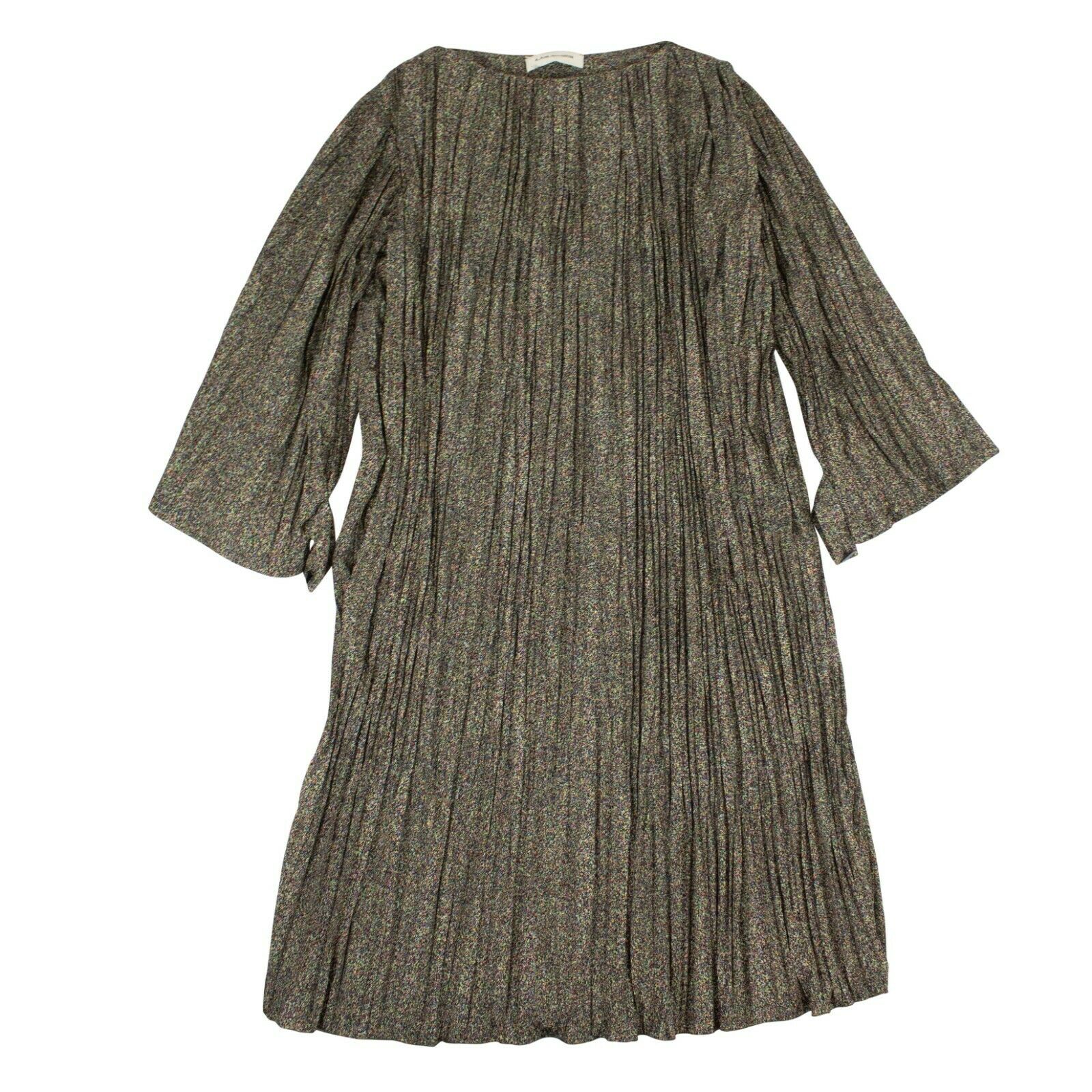 Midikleid – mehrfarbig, plissiert