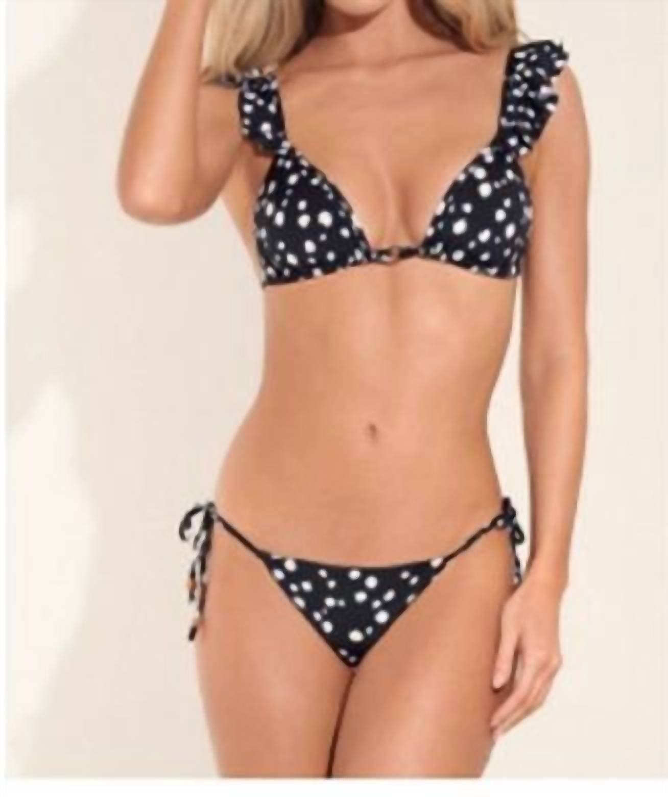 Daisy Sunny Bikini-Hose – Schwarz