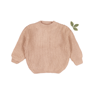 The Chunky Knit Sweater in Blush