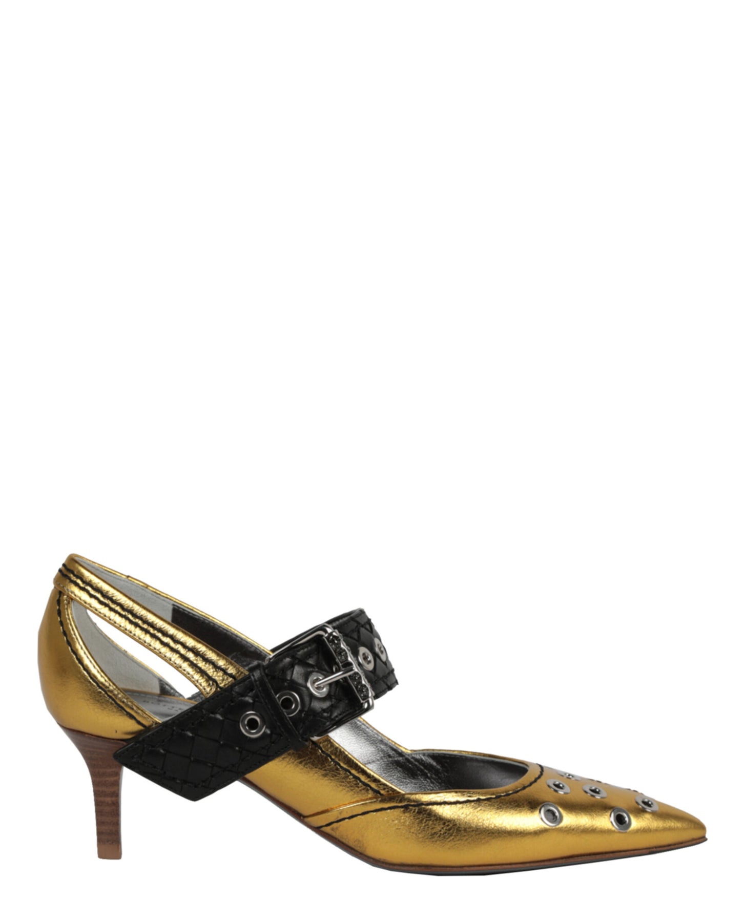 Mary Jane Pumps – spitze Zehenpartie, niedriger Absatz
