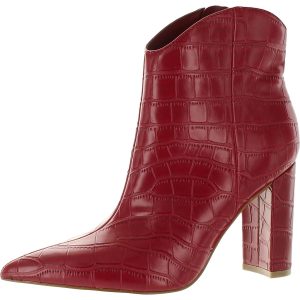 Lezari Stiefeletten – Kunstleder, spitze Zehenpartie