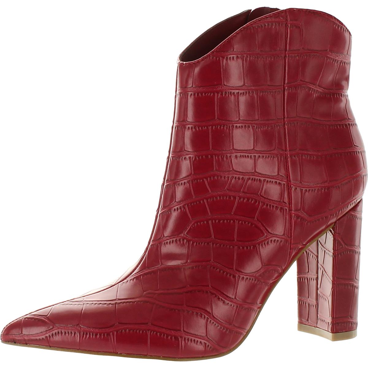 Lezari Stiefeletten – Kunstleder, spitze Zehenpartie