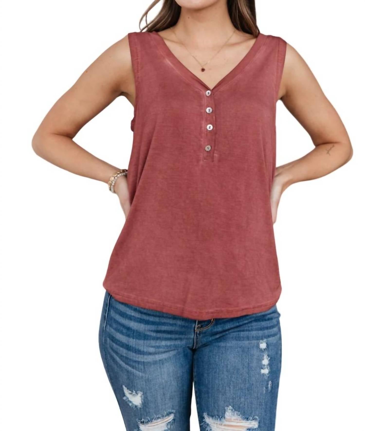 Functional Buttons Desert Roses 7732523958332 Tanktop