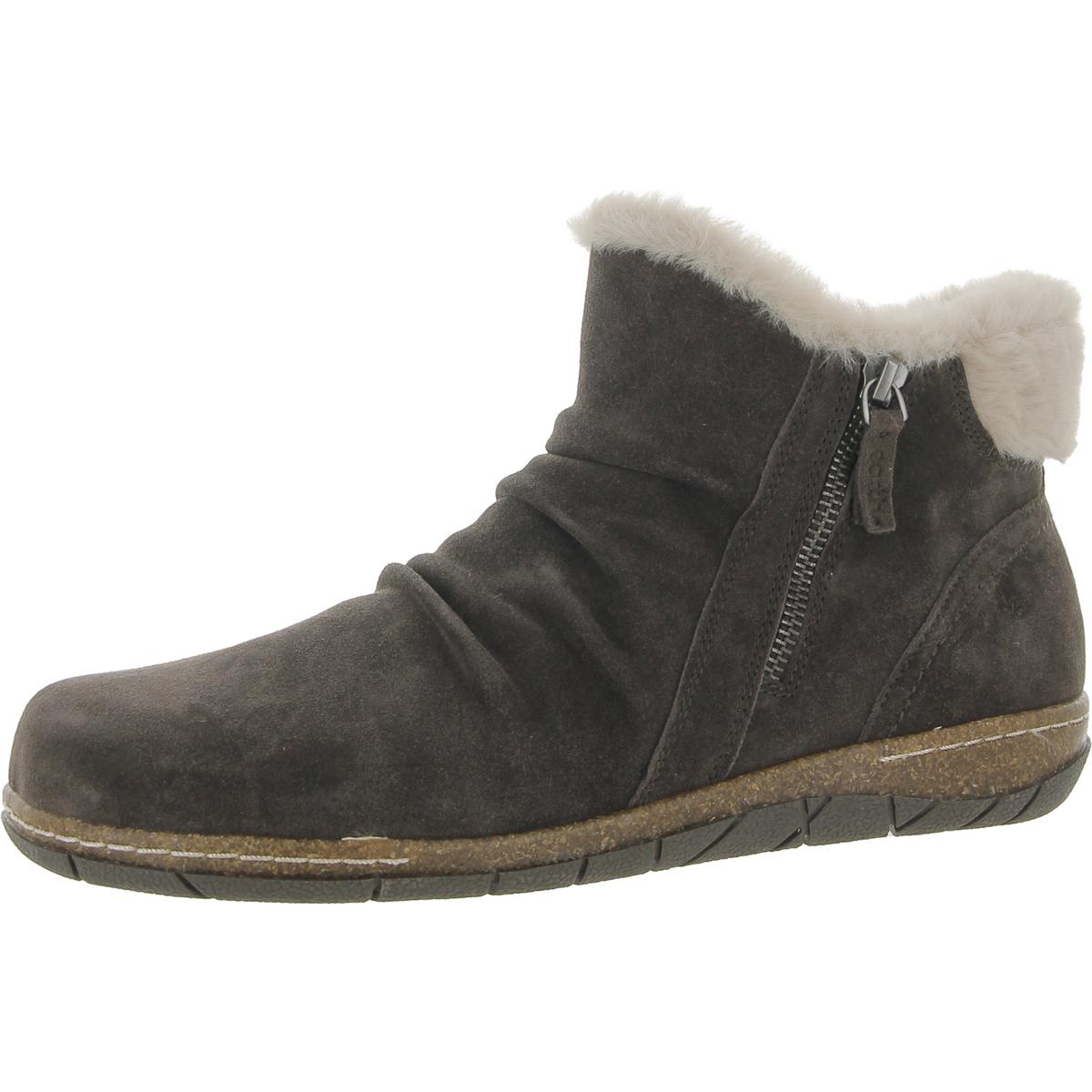 ETERIC Stiefeletten – mit Kunstfellfutter, Veloursleder