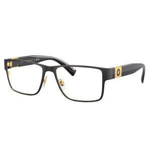 Versace VE 1274 1436 rechteckige Unisex-Brille – 55 mm