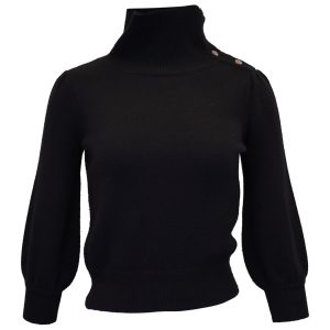 Co Rollkragenpullover aus Cashgora – Schwarz