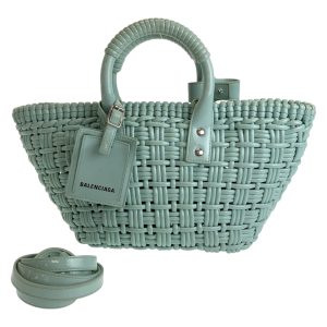 Balenciaga Bistro XS Korb-Tragetasche mit Emaille