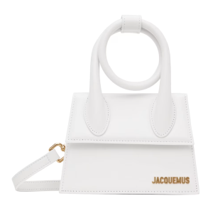Jacquemus Le Chiquito Nœud Damen-Schultertasche – Weiß