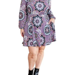 Your Best Idea 7732557283388 Kleid mit integriertem Hosenrock – Lila