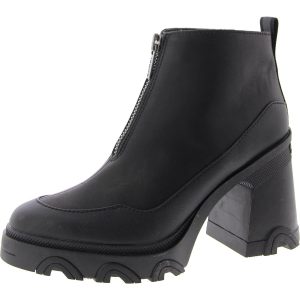 Brex Stiefeletten – runde Zehenpartie, Reißverschluss, Absatz
