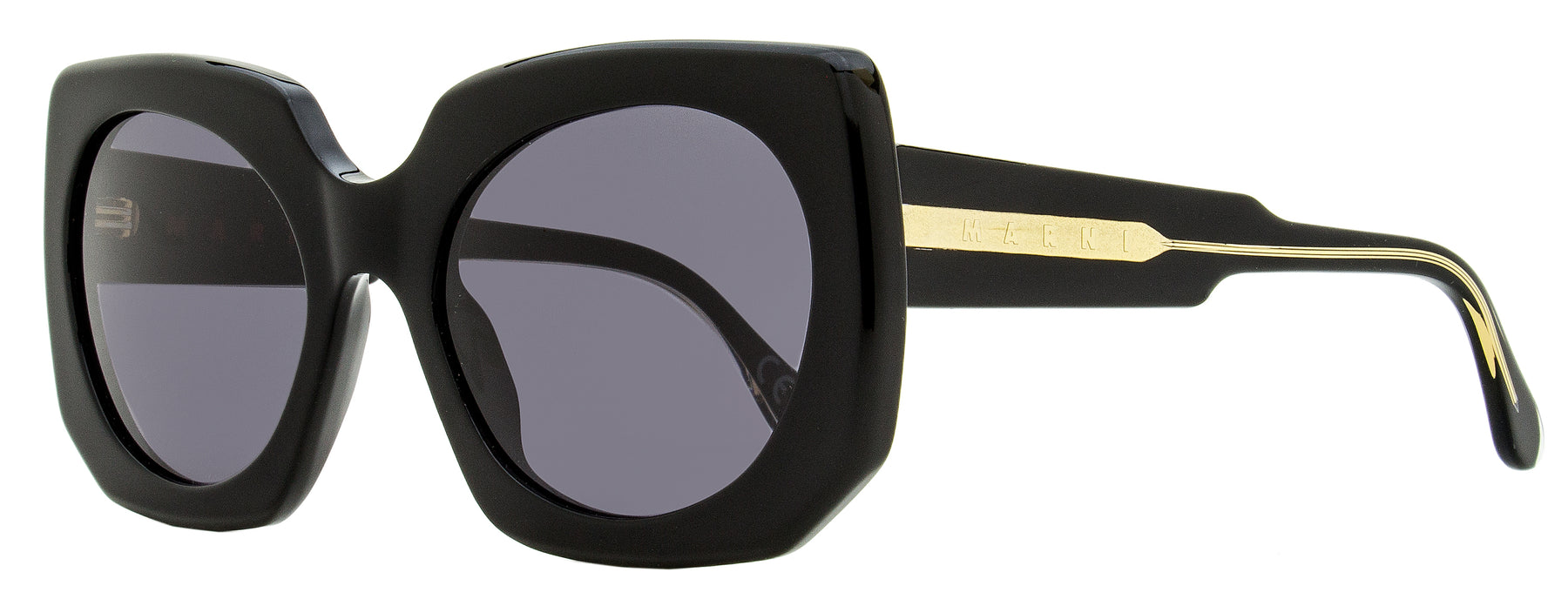 Marni Jellyfish Lake RYM quadratische Damen-Sonnenbrille – Schwarz, 56 mm