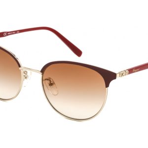 Salvatore Ferragamo SF2201S 744 Sonnenbrille in runder Form – 53 mm