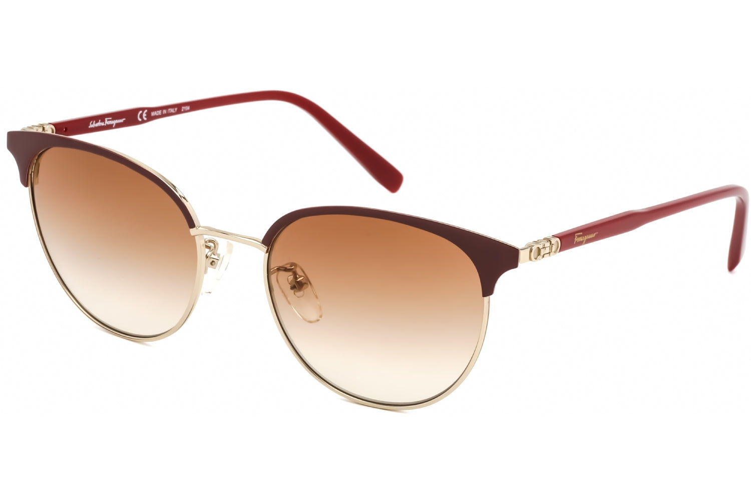 Salvatore Ferragamo SF2201S 744 Sonnenbrille in runder Form – 53 mm