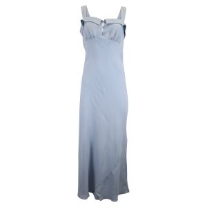 Reformation Tancy 7733674311740 Midikleid – Hellblau, Viskose