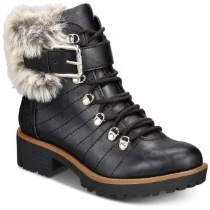 Jojo Lederstiefeletten mit Schnürung