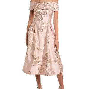 Teri Jon by Rickie Freeman Cocktailkleid aus Jacquard