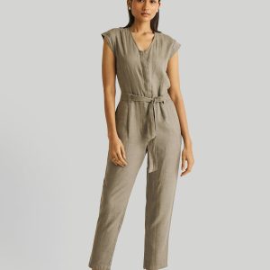 Evening Chai Jumpsuit – Dunkelgrün