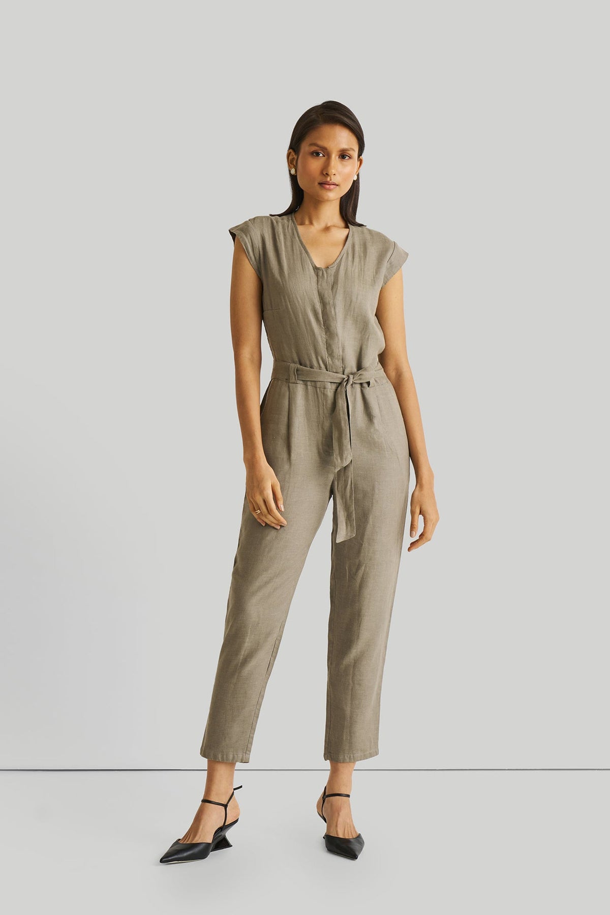 Evening Chai Jumpsuit – Dunkelgrün