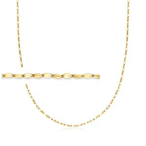 Ross-Simons italienische Lumachina-Kettenhalskette aus 18 K Gelbgold, 1,5 mm – 7151053045820