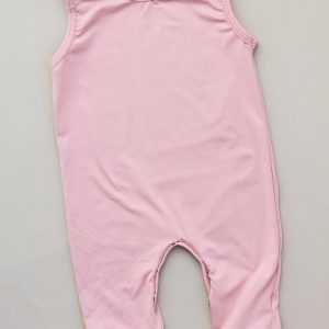 Ärmelloser Overall mit Jogginghosen-Schnitt – Vintage-Rosa