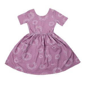 Purple Sunburst Twirl-Kleid