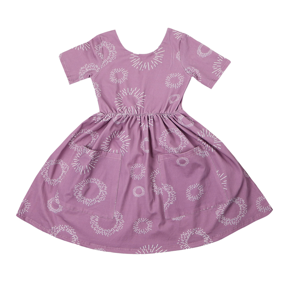 Purple Sunburst Twirl-Kleid