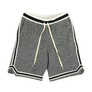 John Elliott Fur Terry Game Shorts in Anthrazitgrau