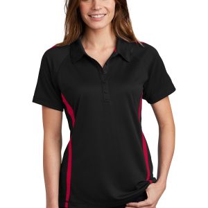 Sport-Tek PosiCharge Micro-Mesh Damen-Poloshirt im Colorblock-Design – LST685
