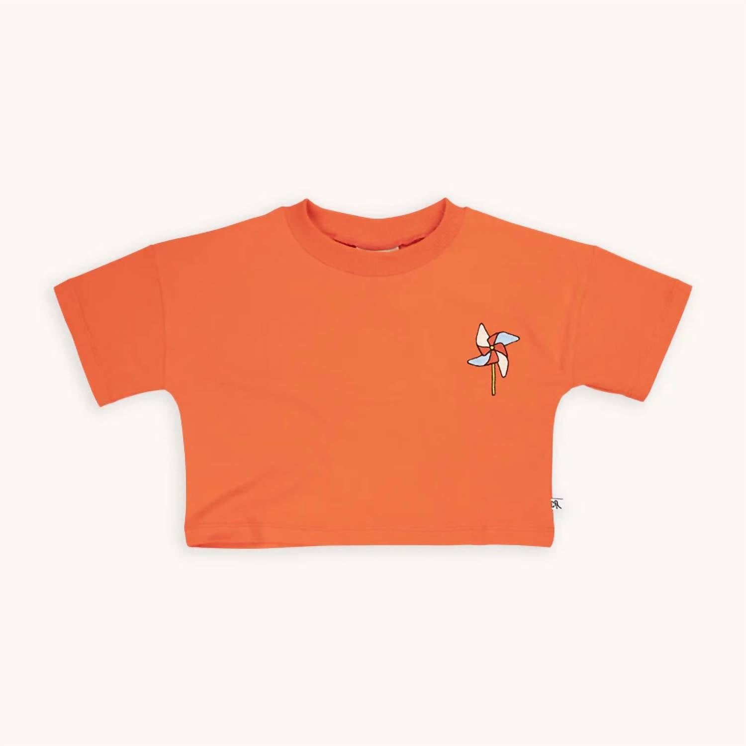 Verkürztes Hemd für Mädchen – Orange – 7733793194044