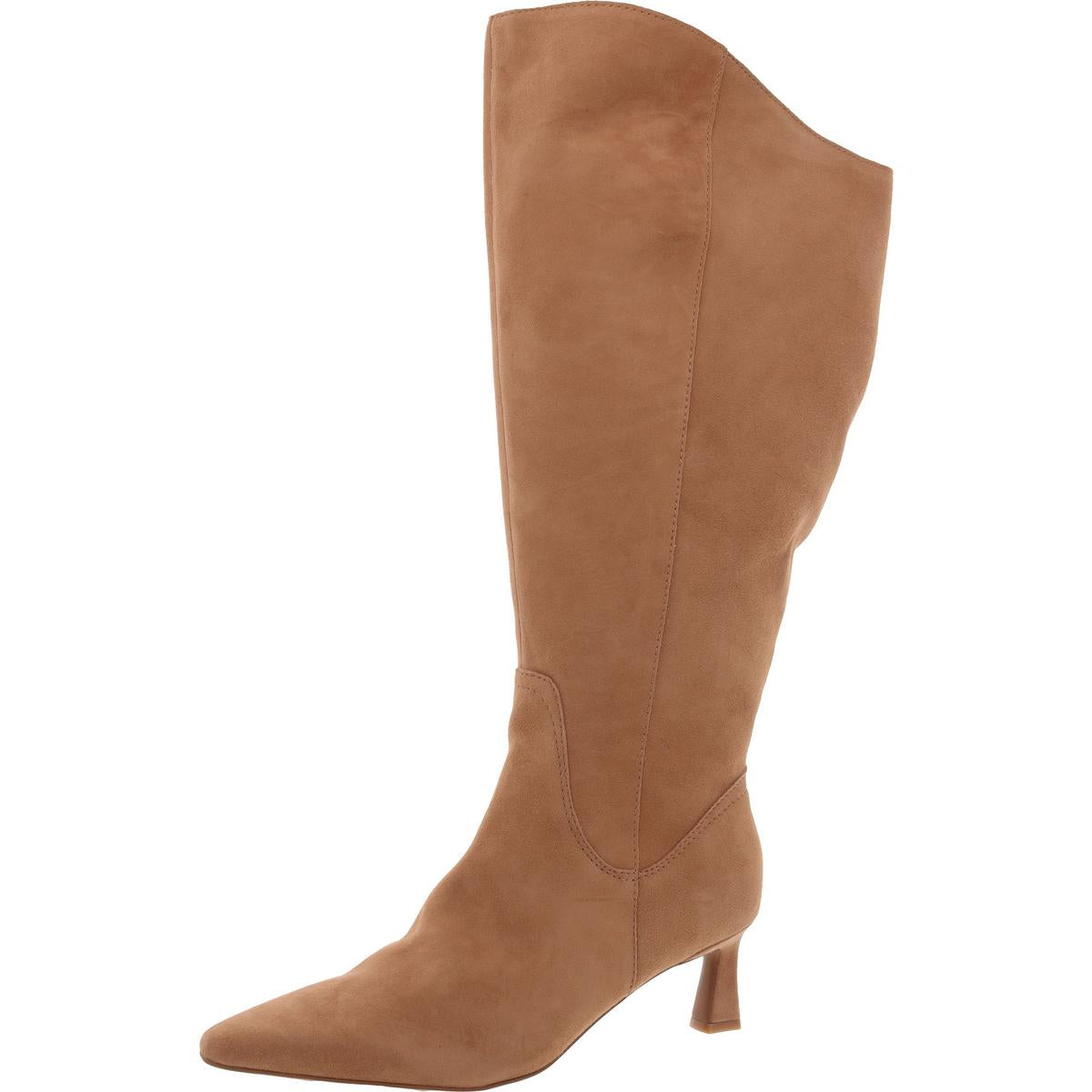 Deesha kniehohe Stiefel – extra weiter Wadenschaft, Veloursleder