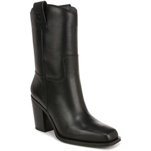 Valor einfarbige halbhohe Stiefel mit eckiger Zehenpartie