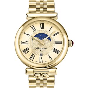 Ferragamo Ora Moonphase Armbanduhr – Gliederarmband