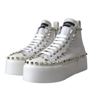Dolce & Gabbana Boots Shoes Sneaker – gebraucht, Nietenbesatz, Damen, Canvas