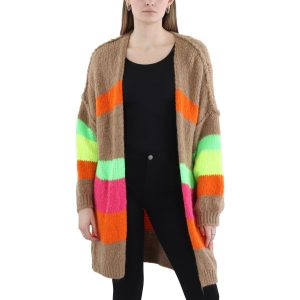 Peace vorne offene Strickjacke aus Wollmischung