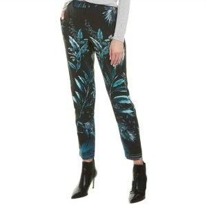 Taja Hose mit Tropenmuster – Blau/Schwarz – 7733774090300