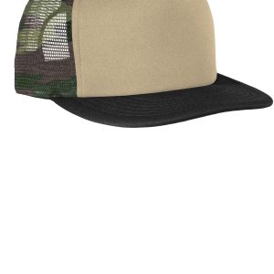 District Trucker-Snapback-Kappe mit flachem Schirm